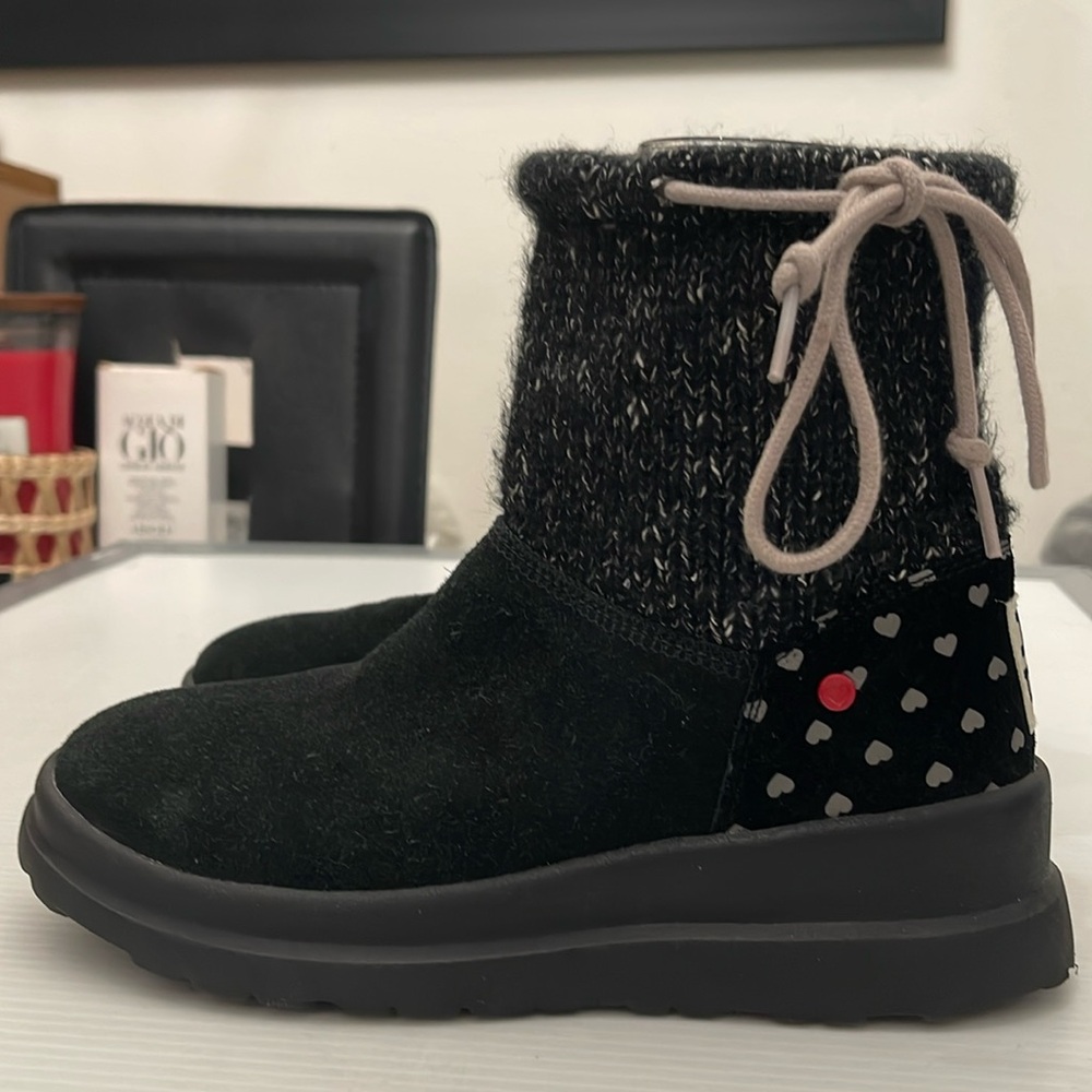 UGG WINTER HEART MINI SLOUCHY BOOTS WOMENS SIZE 5